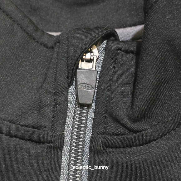 Boombah Kids YXL Black Quarter Zip Pullover DE Pitchfork Logo Performance Top - Picture 9 of 9